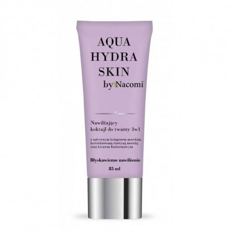 Nawilżający koktajl do twarzy 3w1 - Aqua hydra skin, 85ml, Nacomi