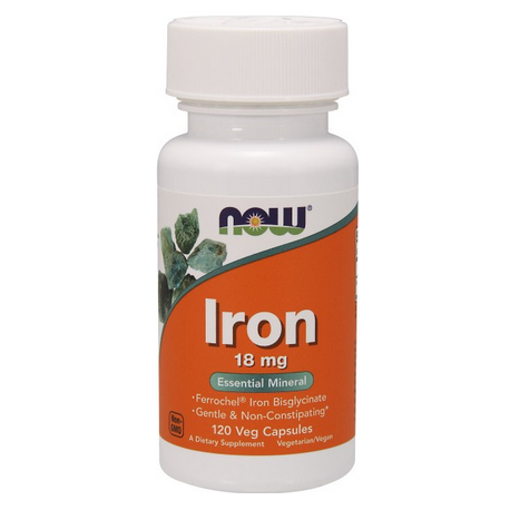 Iron Bisglycinate (Chelat Żelaza) 18mg 120 kaps.