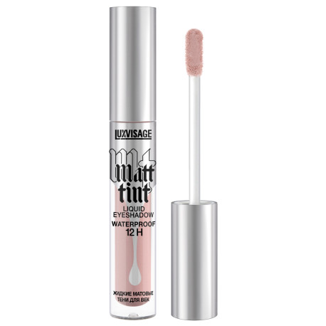 LUXVISAGE Matowy cień do powiek w płynie MATT TINT WATERPROOF 12H, 102 DUSTY ROSE, 3 gr