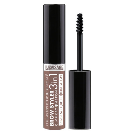 LUXVISAGE Kolorowy żelowy korektor do brwi Brow Styler 3 w 1, ton 03 Moccachino