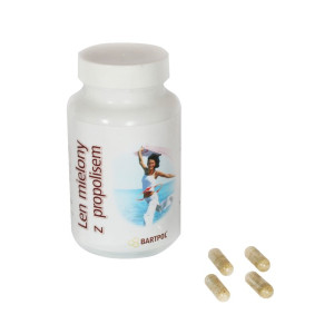 Bartpol Len Mielony Z Propolisem 60 Kapsułki