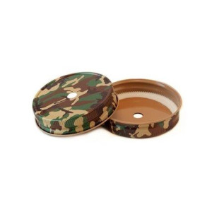 Nakrętka Mason Jar Regular Mouth z wzorem "kamuflaż"