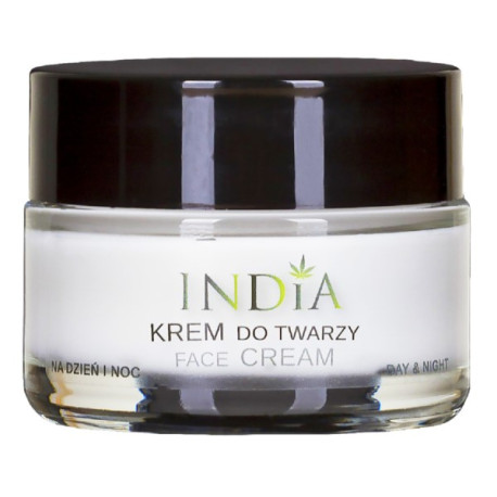 India Krem Do Twarzy Z Olejem Z Konopi dzień noc