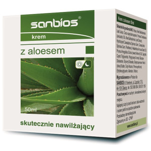 Sanbios Krem Z Aloesem 50 ml Nawilża I Nawadnia