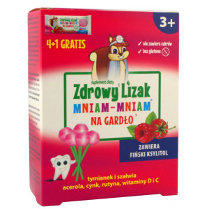 Starpharma Zdrowy Lizak Mniam Mniam Na Gardło 4+1