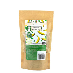 Pięć Przemian Banany Suszone bez cukru 200g