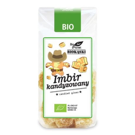 BIO PLANET Imbir kandyzowany BIO 100g
