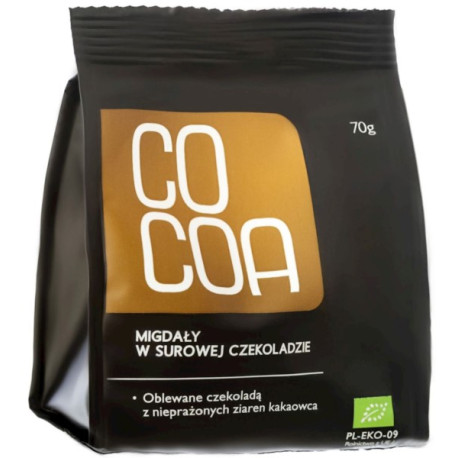 Cocoa Migdały w surowej czekoladzie  BIO 70g