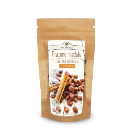 Prażone Migdały Z Ksylitolem i Cynamonem 100 g