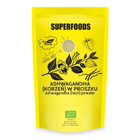 SUPERFOODS Ashwagandha w proszku 150g BIO PLANET