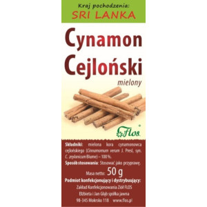 Flos Cynamon Cejloński Mielony 50G
