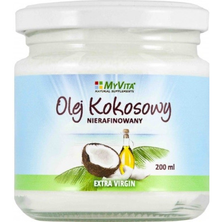 Myvita Olej Kokosowy Nierafinowany 200 Ml