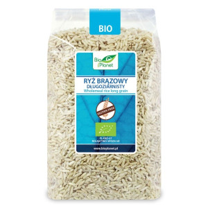 BIO PLANET Ryż brązowy długoziarnisty BIO 1kg