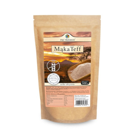 Pięć przemian Mąka TEFF bezglutenowa 500g