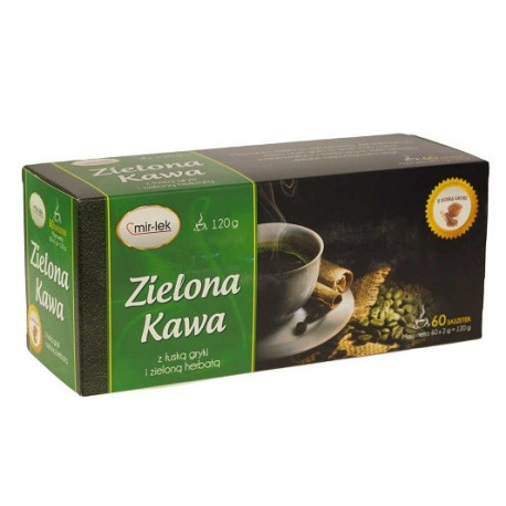 Mirlek Zielona Kawa Z Łuską Gryki 60 Sasz.