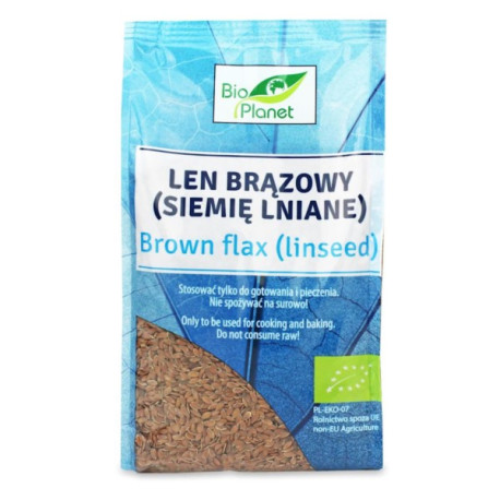 BIO PLANET Len brązowy (siemię lniane) BIO 400g