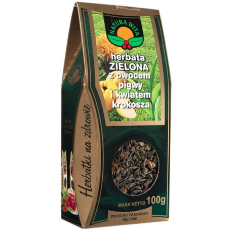 Natura Wita Herbata Zielona  Pigwa I Krokosz 100G