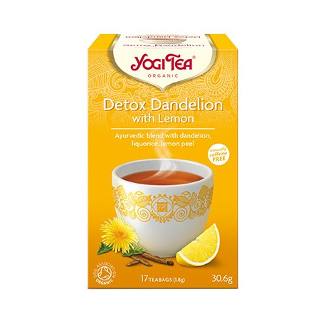 Yogi Tea Herbata Detox Dandelion Lemon Bio 17X1,8G
