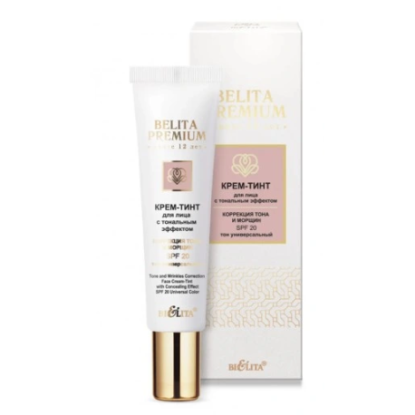 Belita Premium krem-odcień do twarzy z efektem tonalnym SPF 20, 30 ml