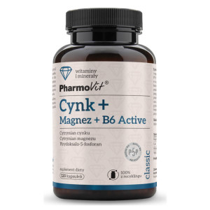 Pharmovit Cynk Magnez B6 Activ 120 kapsułek