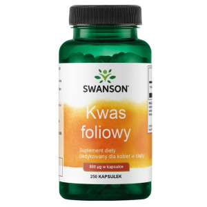 Swanson Kwas Foliowy 800 Mcg 250 K