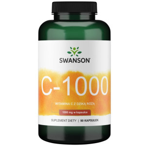 Swanson Witamina C Z Dziką Różą 1000 Mg 90 K