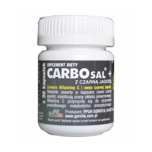 Gorvita CarboSal z Czarną Jagodą 30 kap