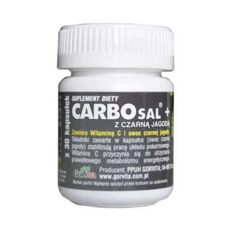 Gorvita CarboSal z Czarną Jagodą 30 kap