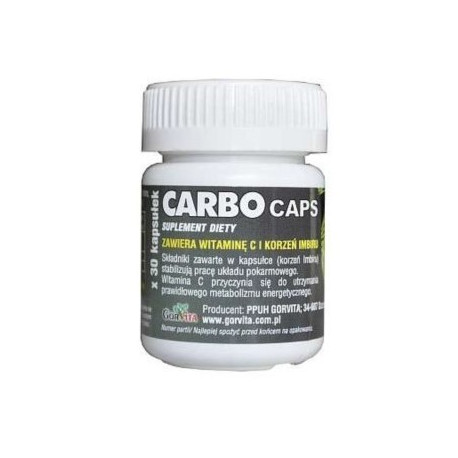 Gorvita CarboCaps 20 kap węgiel roślinny