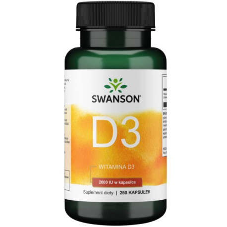 Swanson Witamina D3 2000 Iu 250 K