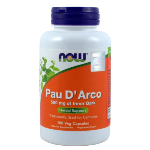Now Foods Pau D Arco 500 Mg 100 K