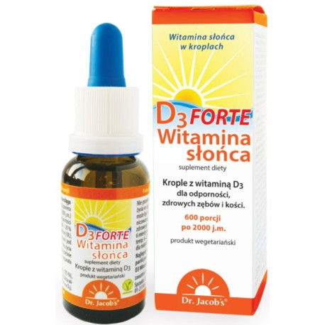 Dr Jacob'S Witamina D3 Forte Witamina Słońca 20 Ml