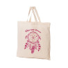 Torba bawełniana ekologiczna Łapacz Snów różowa