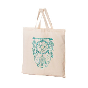 Torba bawełniana ekologiczna Łapacz Snów zielona