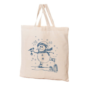 Torba bawełniana seria Zima Bałwanek