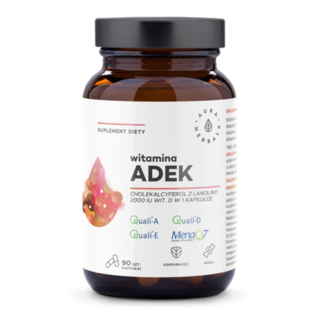Aura Herbals Witamina ADEK 90 kapsułek odporność