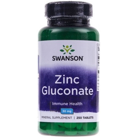 Swanson Cynk (Gluconate) 30 Mg 250 T