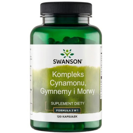 Swanson Kompleks Cynamon Gymnema Morwa 120 K