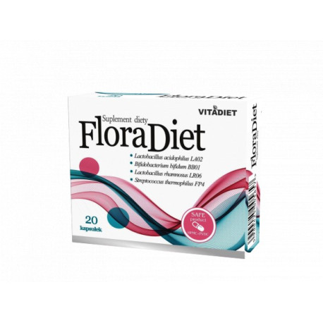 Vitadiet Flora Diet 20 kapsułek jelita