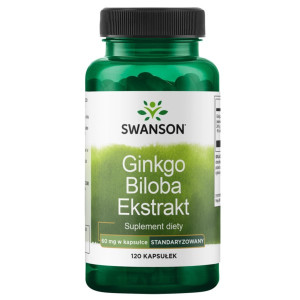 Swanson Ginko Biloba Ekstrakt 60 Mg 120 K
