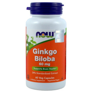 Now Foods Ginkgo Biloba 60 Mg 60 K