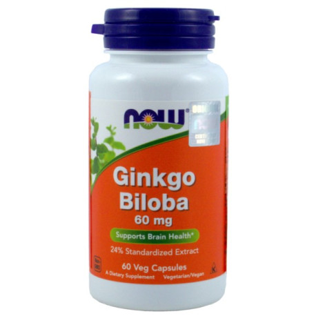 Now Foods Ginkgo Biloba 60 Mg 60 K