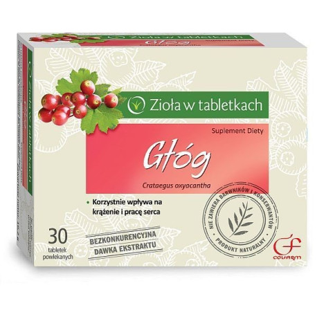Colfarm Głóg 30 Tabletek Wspiera Krążenie I Serce