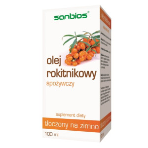 Sanbios Olej Rokitnikowy tłoczony na zimno 100 ml