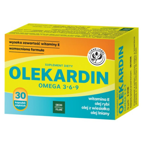 Ginseng Olekardin Omega 3 6 9 30 k 38,5 g