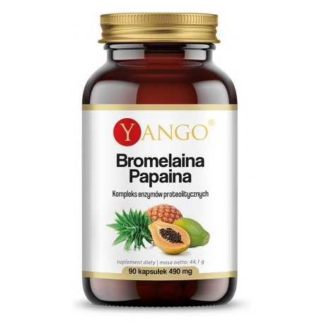 Yango Bromelaina Papaina 490 mg 90 k