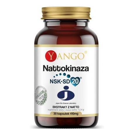 Yango Nattokinaza 410 mg ekstrakt z natto 30 k