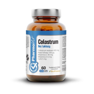 Pharmovit Colostrum bez laktozy Clean Label 60 k