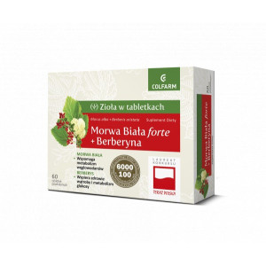 Colfarm Morwa Biała Forte plus Berberyna 60 Tabl.