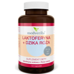 Medverita Laktoferyna Dzika róża 120 K